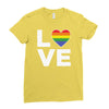 lgbt love Ladies Fitted T-Shirt