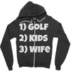 golfing dad uncle Zipper Hoodie