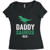 Daddysaurus Women's Triblend Scoop T-shirt