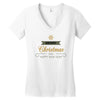 snow merry christmas Women's V-Neck T-Shirt