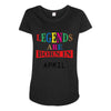 legends are born april Maternity Scoop Neck T-shirt