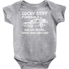 your days end funeral skull skeleton hearse Baby Onesie
