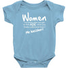 women, you know when you get to that age when you finally undertand th Baby Bodysuit