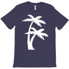 palm tree sticker vinyl decal tropical island beach ocean wall car win T-Shirt