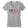 usa Women's V-Neck T-Shirt