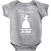 Princesses Are Born In June Baby Onesie