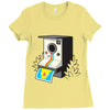 bird booth Ladies Fitted T-Shirt