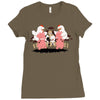 piggybacks and chicken fights Ladies Fitted T-Shirt