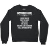 Super October Girl Crewneck Sweatshirt