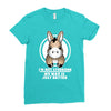 not stubborn Ladies Fitted T-Shirt