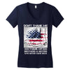 Veteran Don't Thank Me Thank My Brothers &amp; Sister Women's V-Neck T-Shirt