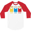 red shirt 3/4 Sleeve Shirt