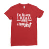 i'm black i read and i know Ladies Fitted T-Shirt