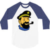 captain haddock tintin cartoon comic 3/4 Sleeve Shirt