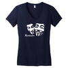 revolution anonymous  maske v wie vendetta fun Women's V-Neck T-Shirt
