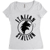 italian stallion Women's Triblend Scoop T-shirt