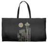 seattle skyline Weekender Totes