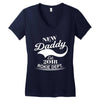 New Daddy 2018 Rokie Dept. Women's V-Neck T-Shirt