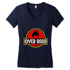 Over 9000 DBZ Vegeta Women's V-Neck T-Shirt