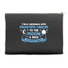 I Love Someone with Prostate Cancer to The Moon and Back to Infinity Accessory Pouches