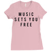 music sets you free Ladies Fitted T-Shirt