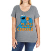 Me Just Here Fore The Cookies Ladies Curvy T-Shirt
