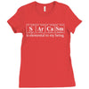 sarcasm elements Ladies Fitted T-Shirt
