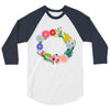 personalize baby name bodysuit 3/4 Sleeve Shirt