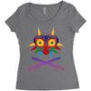 Majora Zelda Mask Women's Triblend Scoop T-shirt