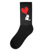 bird love heart animal graph note music party pop art gift Socks