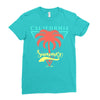 California Summer Ladies Fitted T-Shirt