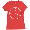 420 clock face stoner humour weed cannabis pot four twenty Ladies Fitted T-Shirt