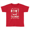 i have two titles aunt and dogmom and i rock them both with roses Toddler T-shirt