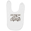 live every day like it's caturday Baby Bibs
