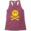 smiley pirate skull and crossbones Racerback Tank