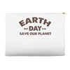 earth day shirt Accessory Pouches