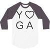 yoga heart 3/4 Sleeve Shirt