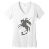 think big Women's V-Neck T-Shirt