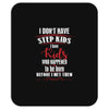 step kids white letter Mousepad