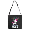 UNICORN ARE BORN IN MAY Adjustable Strap Totes