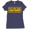 it's on like obi wan Ladies Fitted T-Shirt