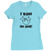 i want the gold Ladies Fitted T-Shirt