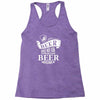 beer does not ask Racerback Tank