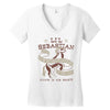 li'l sebastian Women's V-Neck T-Shirt