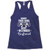 sorry this girl is already taken by a super sexy october boyfriend Racerback Tank