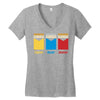 red shirt Women's V-Neck T-Shirt