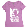 a woman's place is in the resistance Women's Triblend Scoop T-shirt