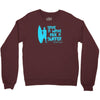 save a wave ride a surfer Crewneck Sweatshirt