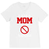 I Am A Mom Against Vaping V-Neck Tee