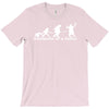 evolution of a selfie , funny mens cotton T-Shirt